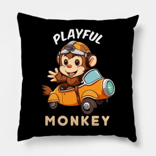 Playful Monkey Pillow