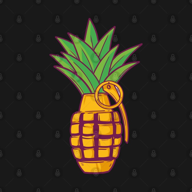 Pineapple Bomb Grenade Vitamine by Shirtbubble