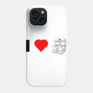 I 'Heart' Arcades -Sitdown Racer Edition Phone Case