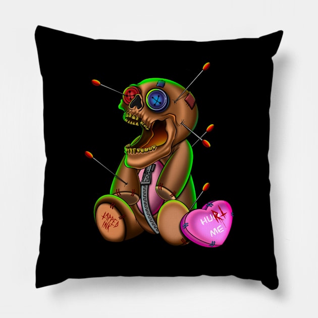 Hurt me Pillow by Tapped ink