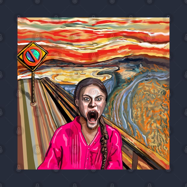 Scream: Climate Change - Greta Thunberg by SmerkinGherkin