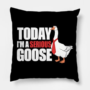 A Serious Goose Pillow