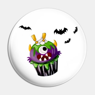 Halloween Surprised Cake Bat Pin