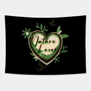 Nature Lover Earth Day Heart Design Tapestry