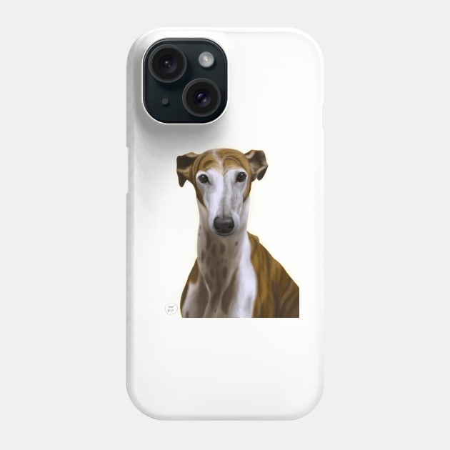 Sighthound painting Phone Case by VEROfojt