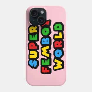 Super Femboy World - Retro Gaymer Phone Case