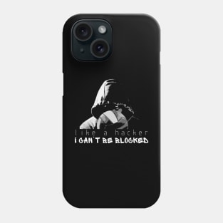 Volleyball - like a hacker, I can't be blocked Phone Case