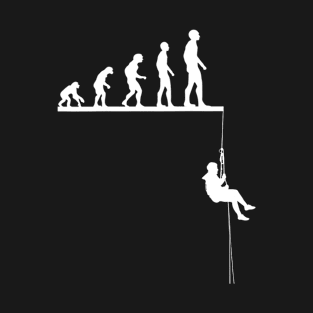 Funny Abseiling Evolution Gift For Abseiling Players T-Shirt