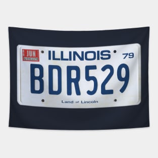 Blues Brothers Movie License Plate Tapestry