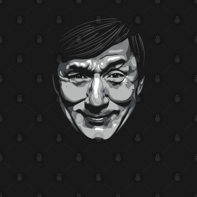 Jackie Chan greyscale by @johnnehill