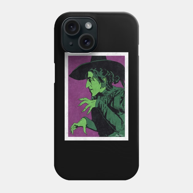 WICKED WITCH OF THE WEST - The Wizard of OZ (Pop Art) Phone Case by Famous Weirdos