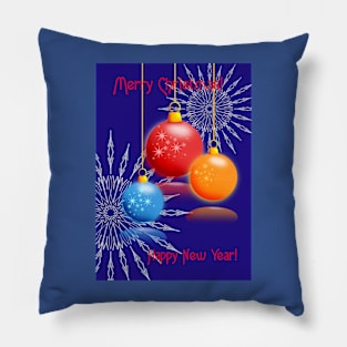 Three Christmas balls Pillow