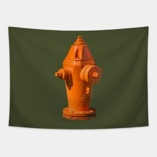 Orange Clow F2500 Fire Hydrant Tapestry