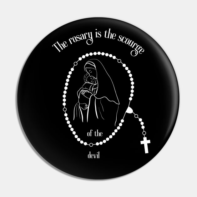 The rosary is the scourge of the devil..rosary quotes Pin by Mr.Dom store