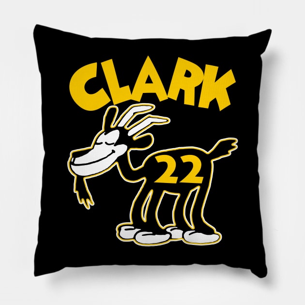 Caitlin Clark GOAT 4, Classic Steamboat Willie Goat Pillow by Megadorim