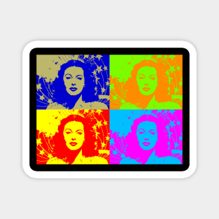 Hedy Lamarr Hollywood Pop Art Diptych Magnet