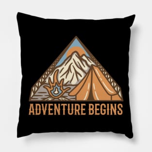 Adventure Begins Pillow