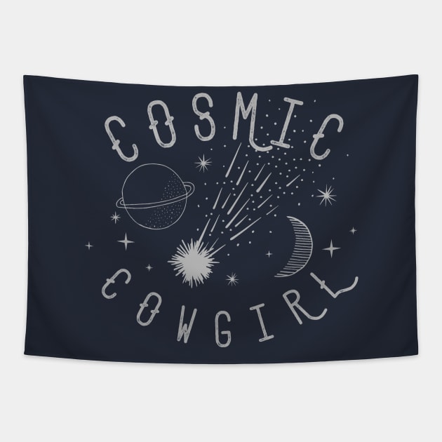 Cosmic Cowgirl Tapestry by LittleBunnySunshine