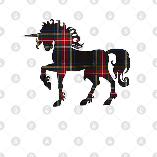 Stewart plaid unicorn by theroseandraven