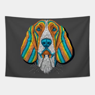 American Foxhound Dog Artwork Tapestry