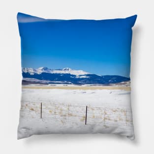Fairplay Town Colorado Mountains Landscape Photography V1 Pillow
