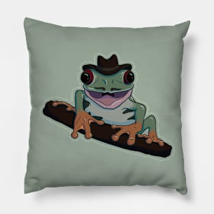 slimy cowboy Pillow