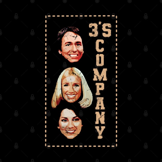 Threes Company /\/\/ Vintage Fan Art by Trendsdk