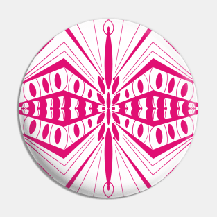 Pink Symmetrical pattern, spider shape Pin