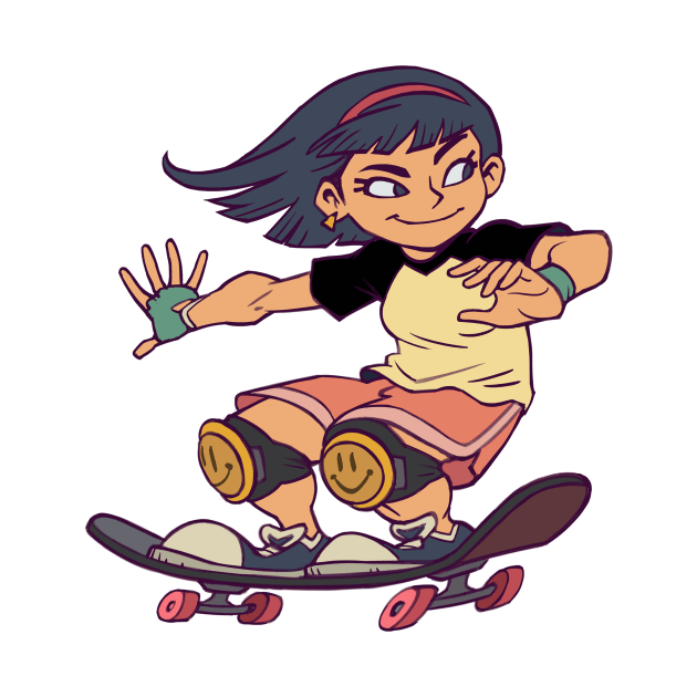 Skater Girl by  KendallHaleArt