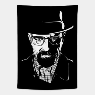 Heisenberg Scarred Kingpin's Portrait Tapestry