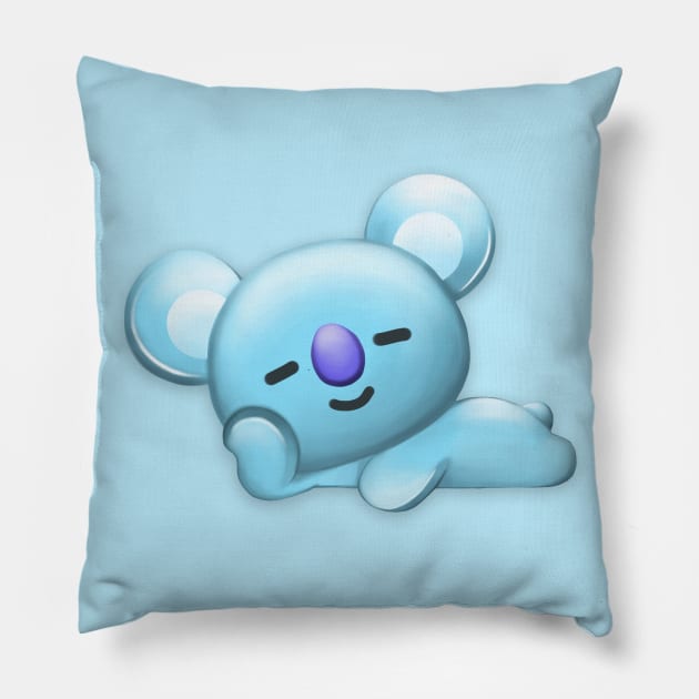 BT21 BTS KPOP CUTE KOYA KIM NAMJOON RM Pillow by moonquarius