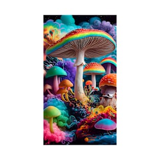 Room of Psychedelic Mushrooms T-Shirt