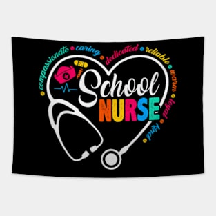 School Nurse  Love Heart Nurse Tapestry