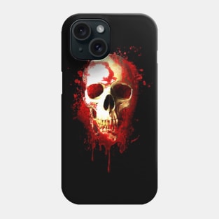 Niche Skull Island Mod Art  Bloody Skull Phone Case