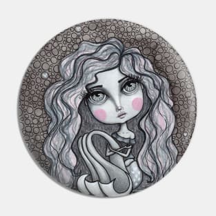 Doodle Mermaid Cutie 3 of 4 Pin