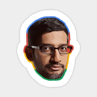 Sundar Pichai Vector Art Magnet