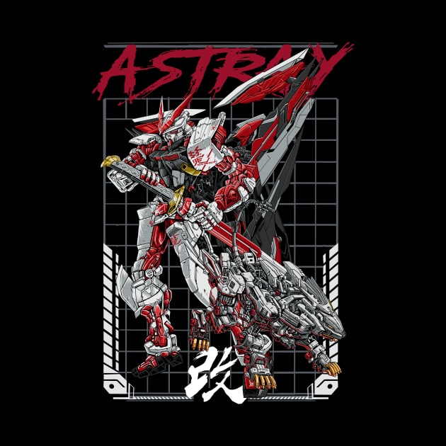 Great Astray Red Illustration 1 by akmalzone