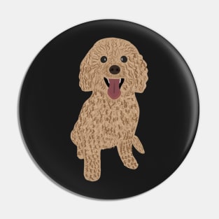 Mini Golden Doodle Pin