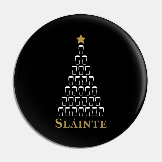 Slainte Christmas Irish Tree Pin by The Gift Hub