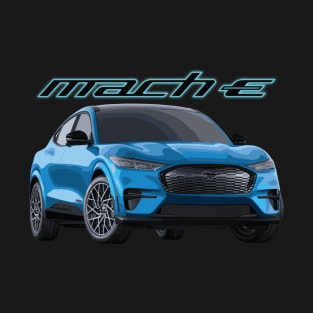 MUSTANG MACH-E GT Grabber Blue Electric T-Shirt