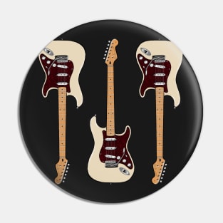 Triple Olympic Pearl Stratocaster Pin