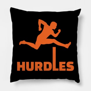 HURDLES orange Pillow