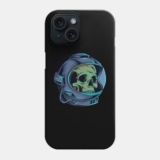 skull astronaut Phone Case