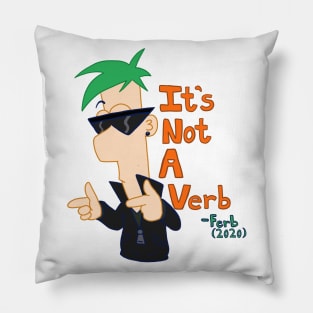 It’s Not a Verb Pillow