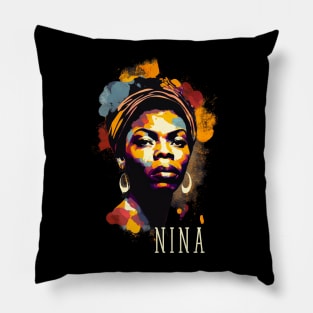 Nina Simone - Splash Pillow