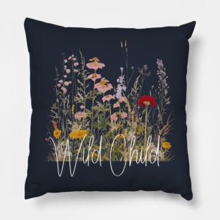 Flower Painting Art Ukiyoe Japanese Wild Child Boho Pillow