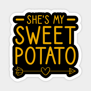 She's My Sweet Potato - I YAM Couple's Matching Magnet