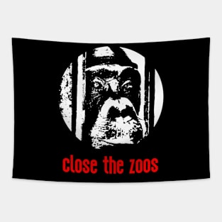 Close The Zoos Tapestry