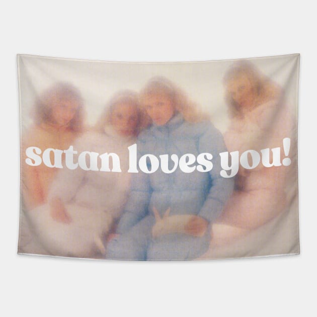 Satan Loves You! Tapestry by DankFutura