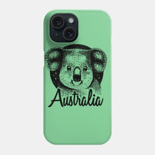 Australia Animal Gift - Koala Vintage Style Design Phone Case